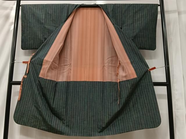 専用です♥本場縞大島紬 格子文様コート 大島紬着物格子柄証紙付