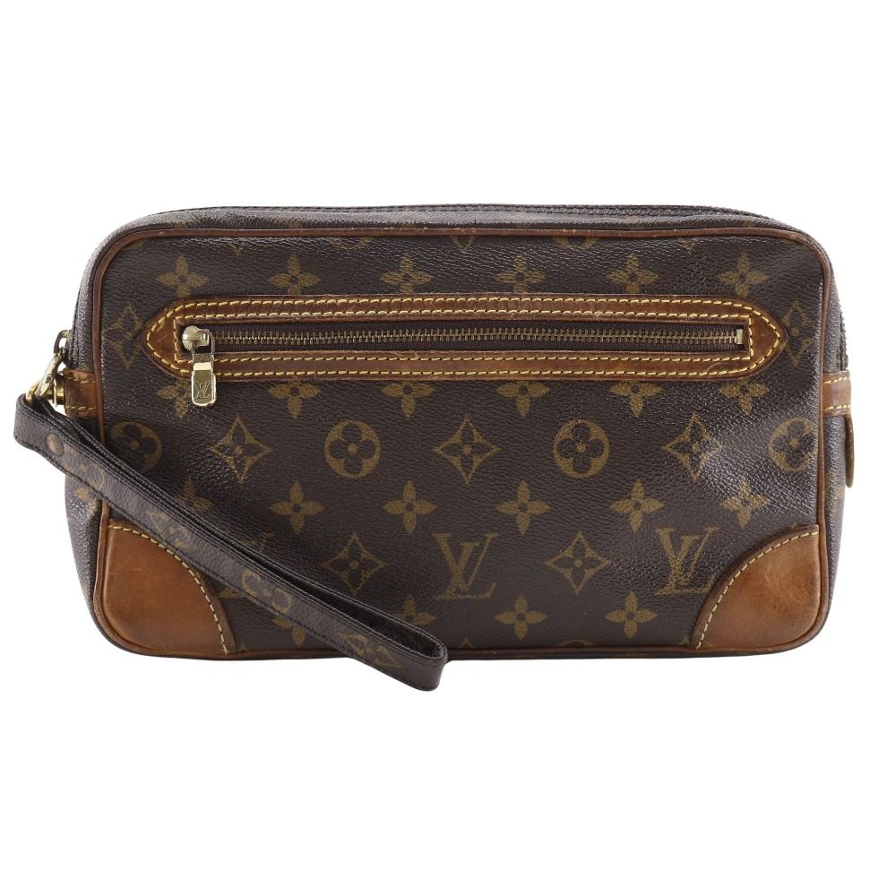 LOUIS VUITTON ルイ ヴィトン マルリードラゴンヌ ヴィンテージ M51825 モノグラムキャンバス 茶 SL0916 ユニセックス セカンドバッグ