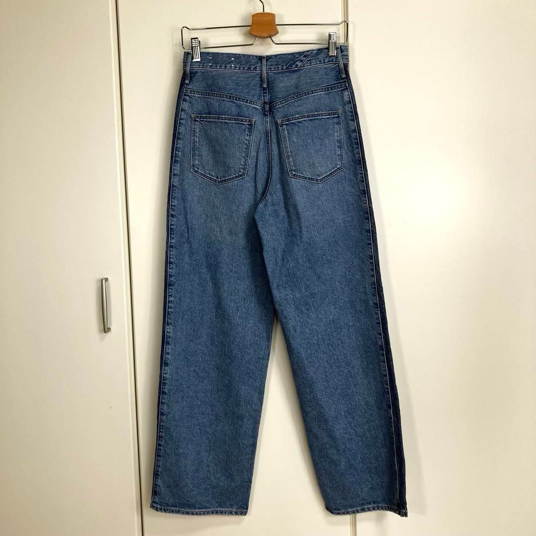 upper hights アッパーハイツ THE NIECE FLOW SIDESTRIPE ハイライズストレートデニムパンツ 24