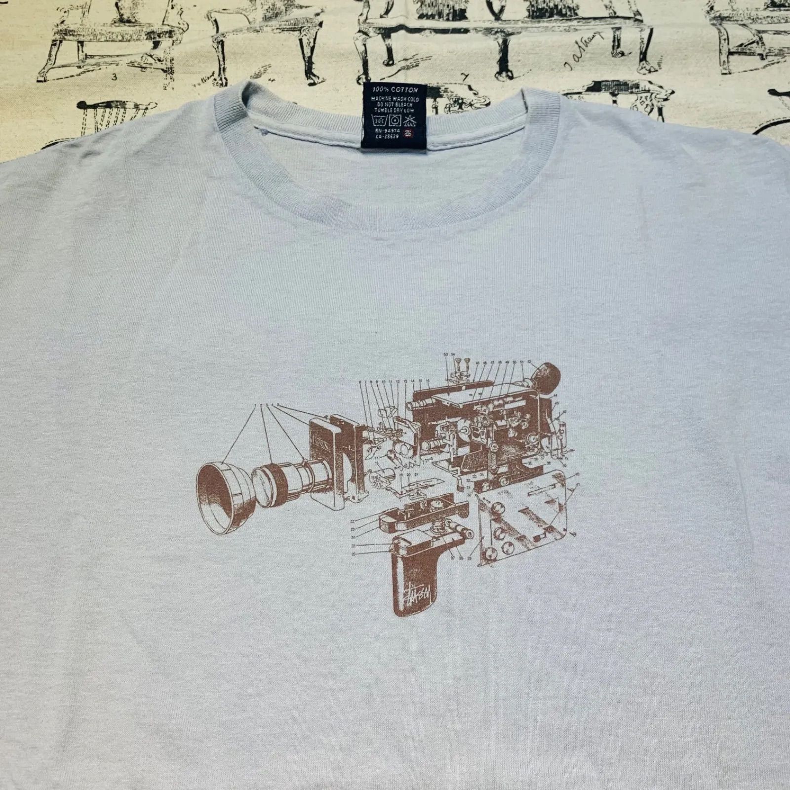 未使用★90s USA製 Old Stussy 旧タグ ビンテージ Tシャツ 90's OLD STUSSY T-Shirt MADE IN USA SIZE M 90年代 オールド