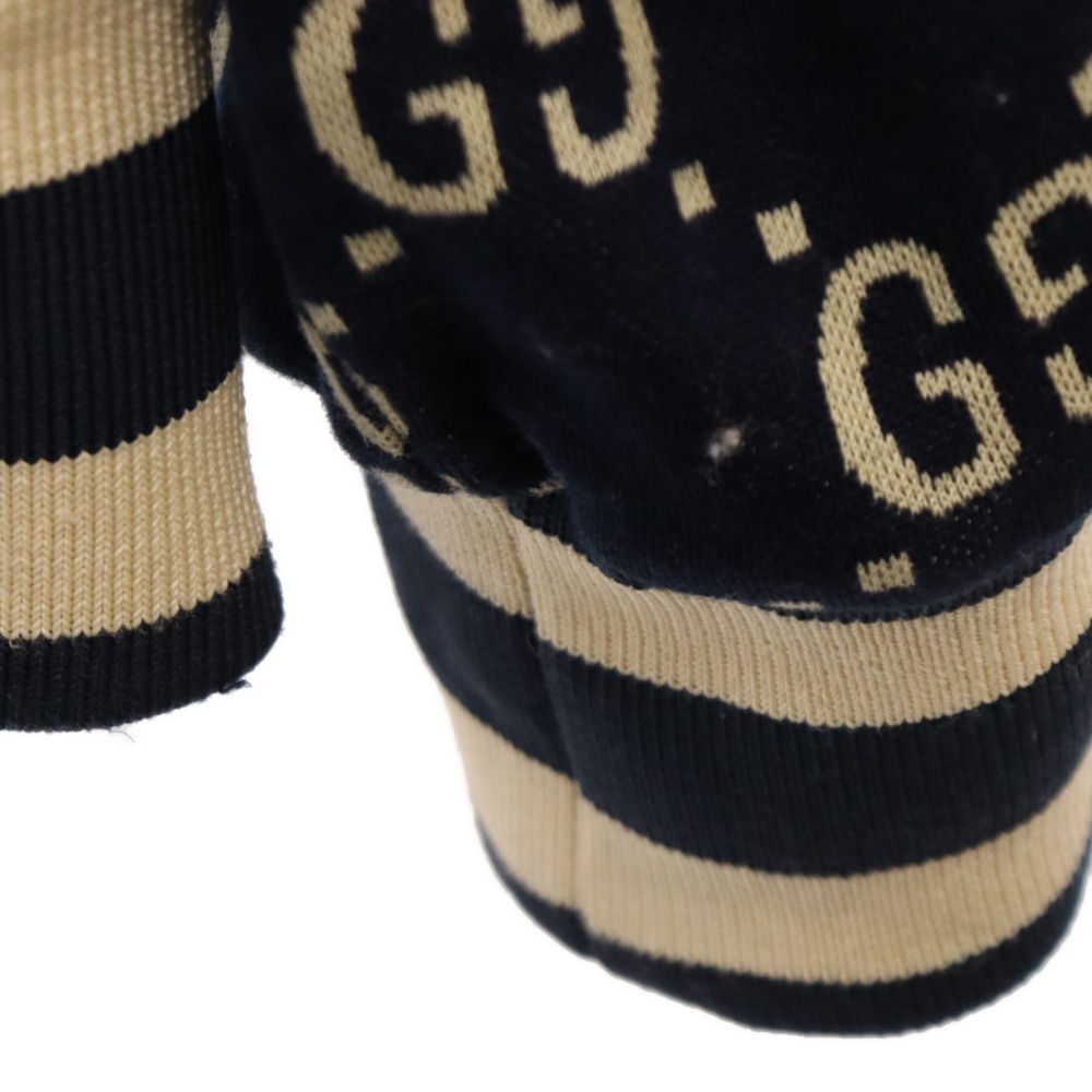 GUCCI (グッチ) GGジャガードテクニカルジャージブルゾン ジップアップ
