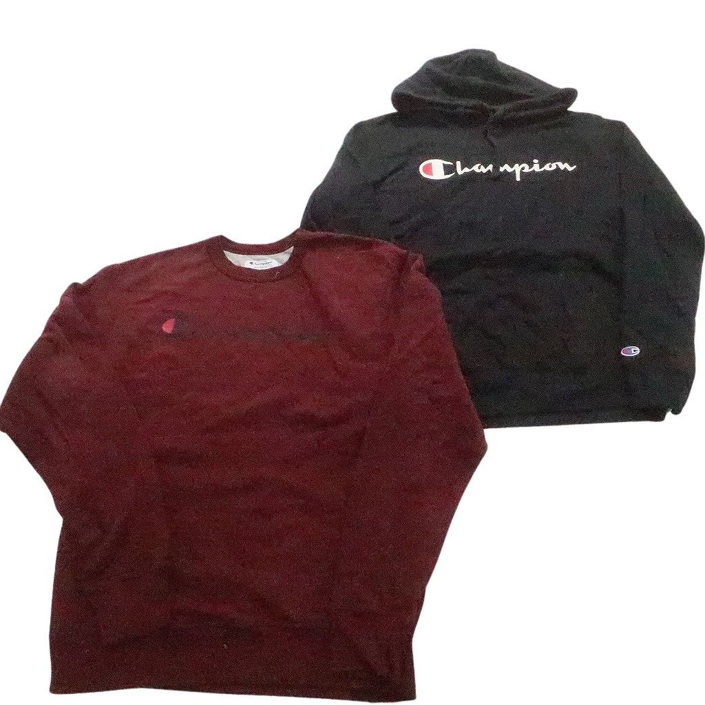 古着卸 チャンピオン Champion スウェット セット メンズ M プルオーバー フーディー カレッジ 古着 NC 3896