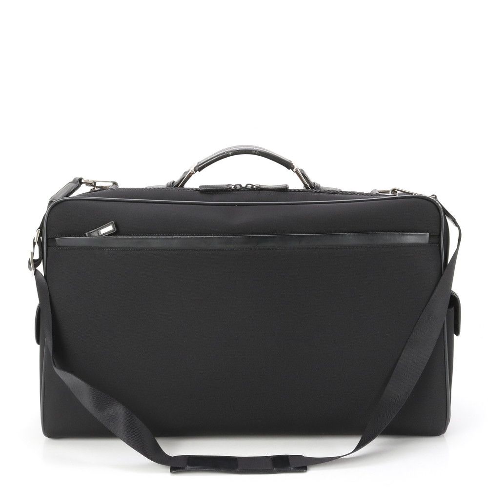 美品 ダーバン レザー キャンバス 2WAY ボストン バッグ 斜め掛け 出張 旅行 ショルダー A4 ブラック 黒 メンズ ESE BA1-3【中古】