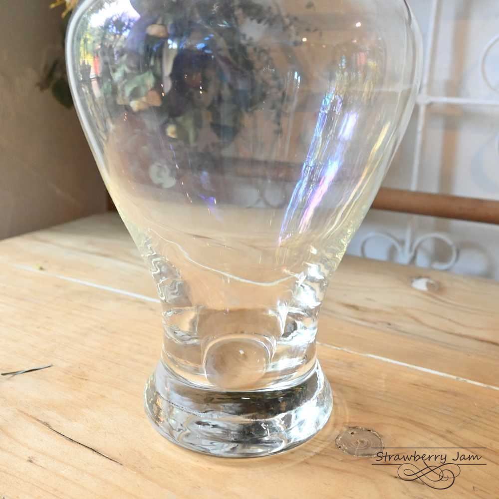 L3705-301 英国アンティーク フラワーベース ガラス 花瓶 花器 お花 L3705-301 英国アンティーク フラワーベース ガラス 花瓶 花器