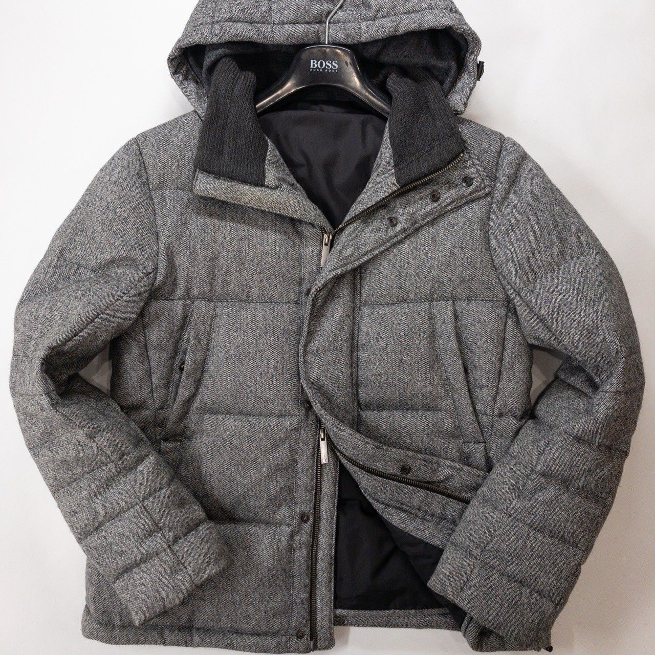 極美品】極美品!XL!ウールネップ加工!カルバンクライン/ck Calvin  