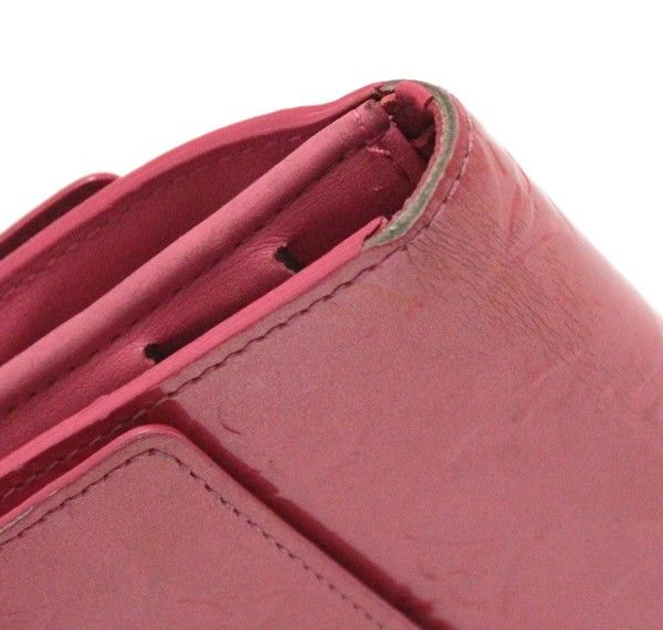 ルイヴィトン Louis Vuitton ポルトフォイユ エリーズ Wホック財布 ヴェルニ フランボワーズ M93576 【69274】