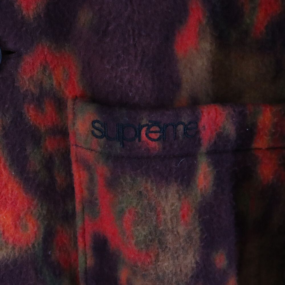 SUPREME (シュプリーム) 21AW Paisley Fleece Shirt ペイズリー