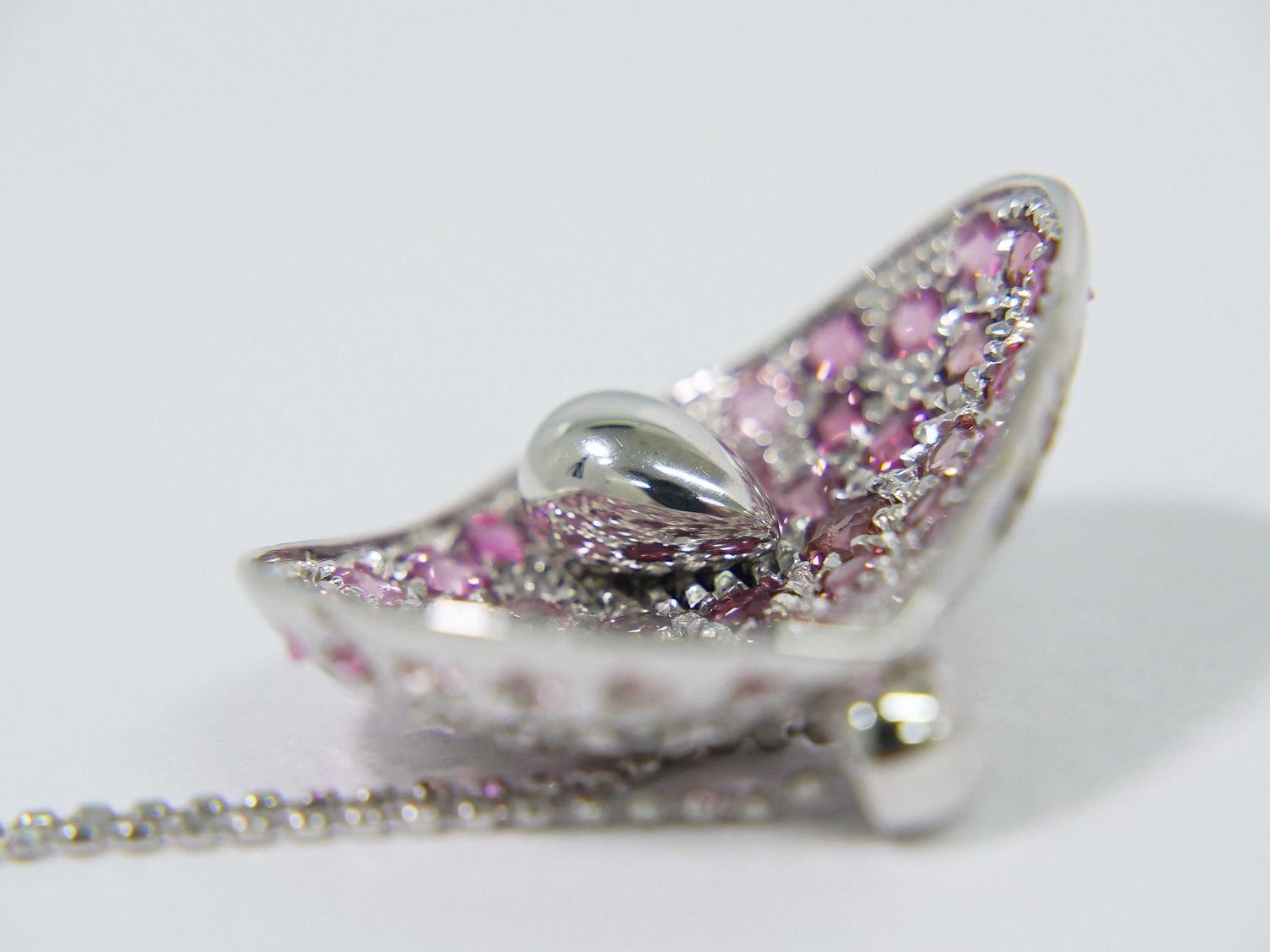 本物 コーセー KOESIS ピンクトルマリン 750 K18 WG ネックレス  