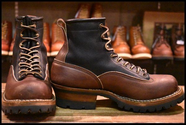 【希少良品】WHIT'S ホワイツスモークジャンパー8E ブラウンブルハイド 希少良品】WHIT'S ホワイツスモークジャンパー8E ブラウン