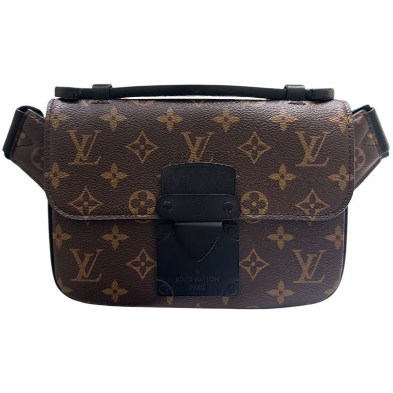 ルイ ヴィトン LOUIS VUITTON Sロック スリングバッグ M45807 モノグラム マカサー PVC|レザー メンズ ボディバッグ