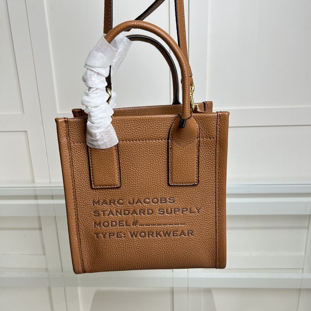 MARC JACOBS 本革レザー ショルダー ミニトート ユニセックス バッグ MARC JACOBS 本革レザー ショルダー ミニトート ユニセックス バッグ