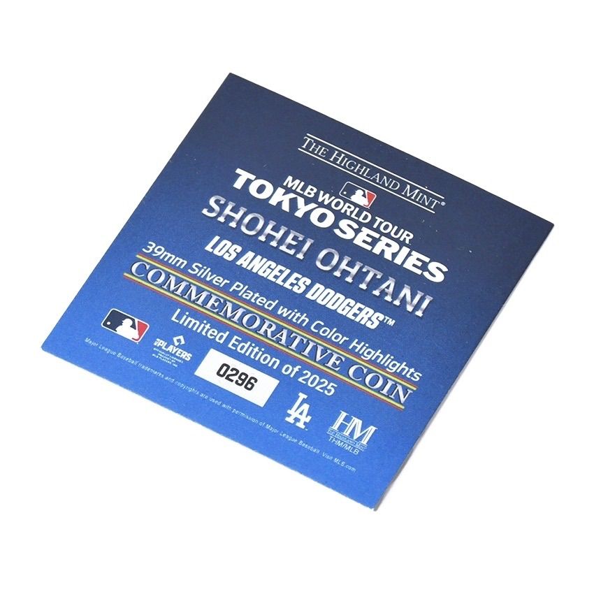 【大谷翔平 2025年東京シリーズ】 シルバー　限定版 Amazon.co.jp: [2025枚限定]大谷翔平 東京シリーズ 2025 記念 コイン