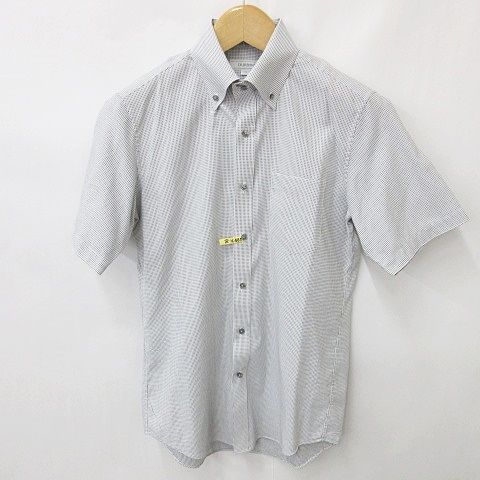 ダーバン DURBAN シャツ ワイシャツ 半袖 ボタンダウン ピンヘッド 綿 白 黒 ホワイト ブラック 40