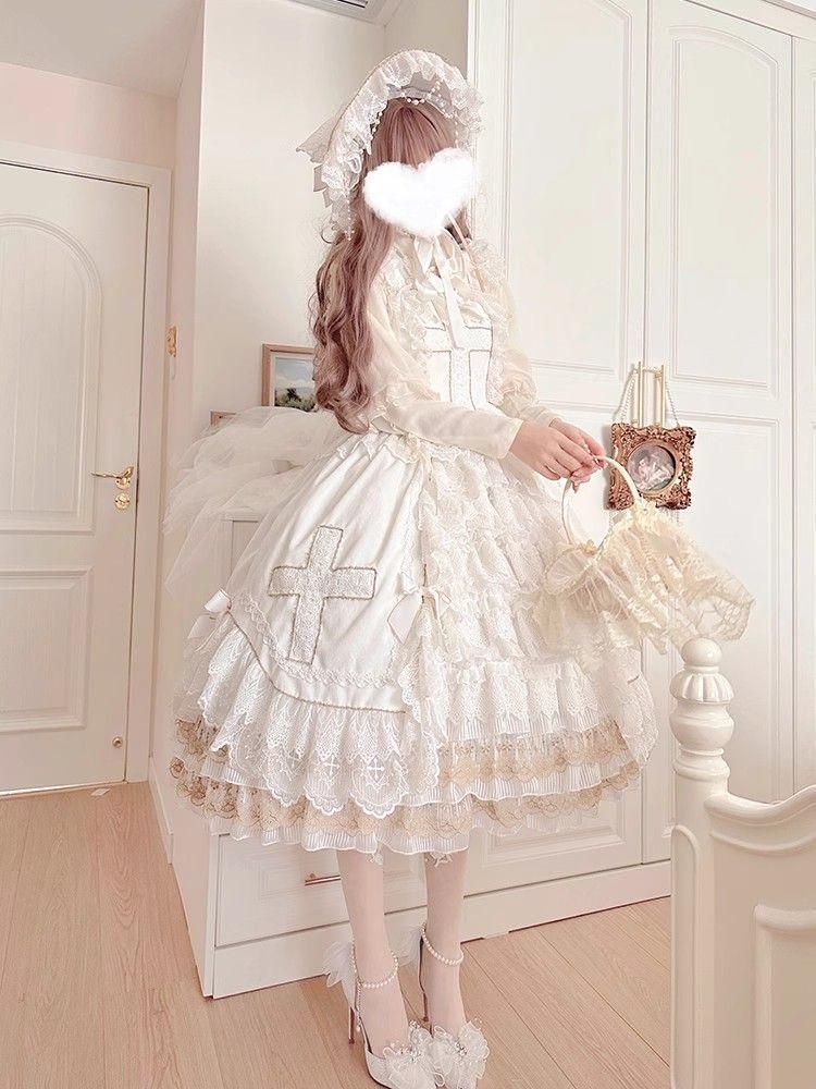 人気ブランドの新作も！ LT-87 豪華姫系 lolita 可愛 レトロ風 オリジナル 洋服 ロリータ ワンピース 美しい刺繍