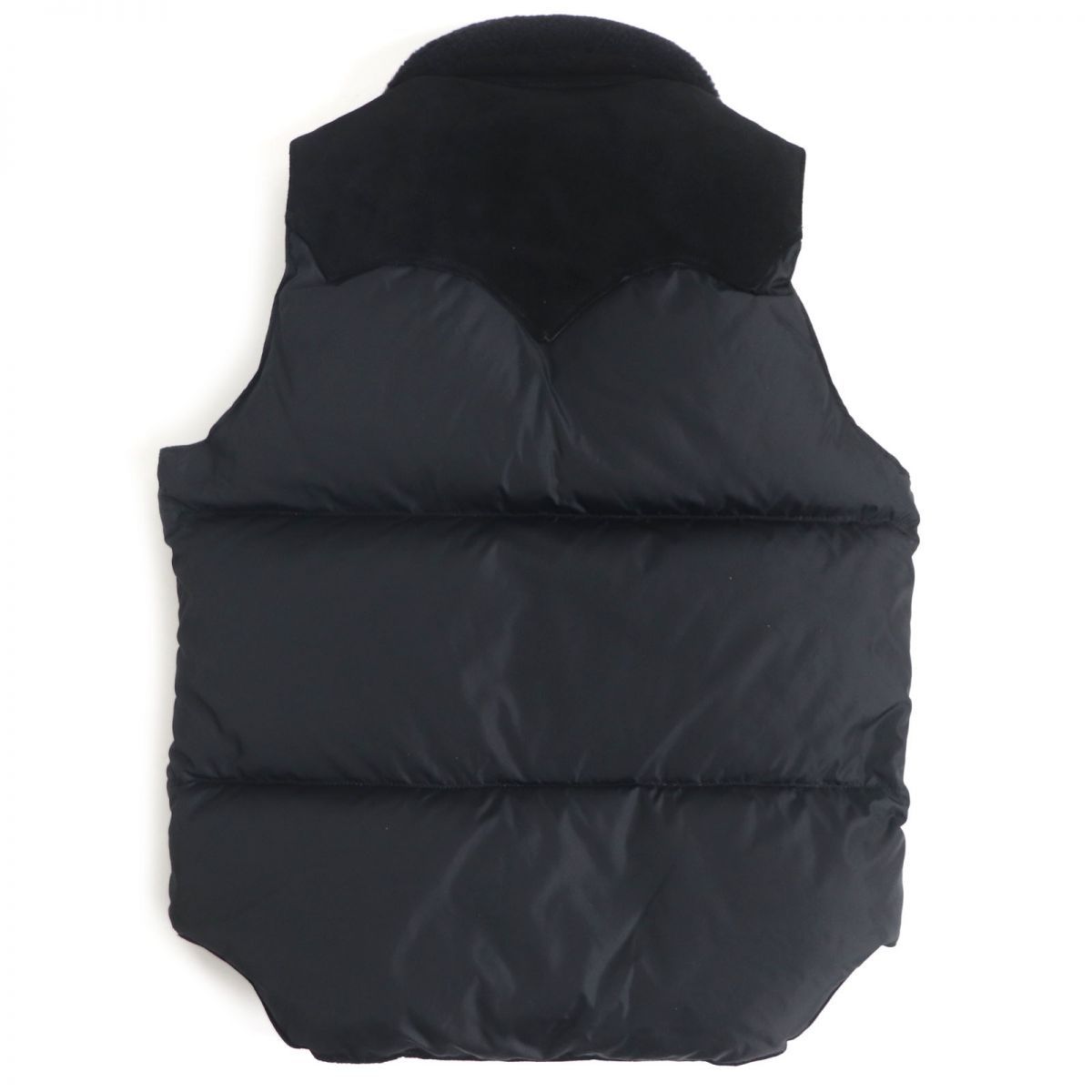 美品Rocky Mountain Featherbed レザーヨークダウンベスト 美品Rocky Mountain Featherbed レザーヨークダウンベスト