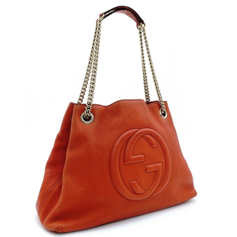 グッチ GUCCI ソーホー チェーンショルダーバッグ オレンジ