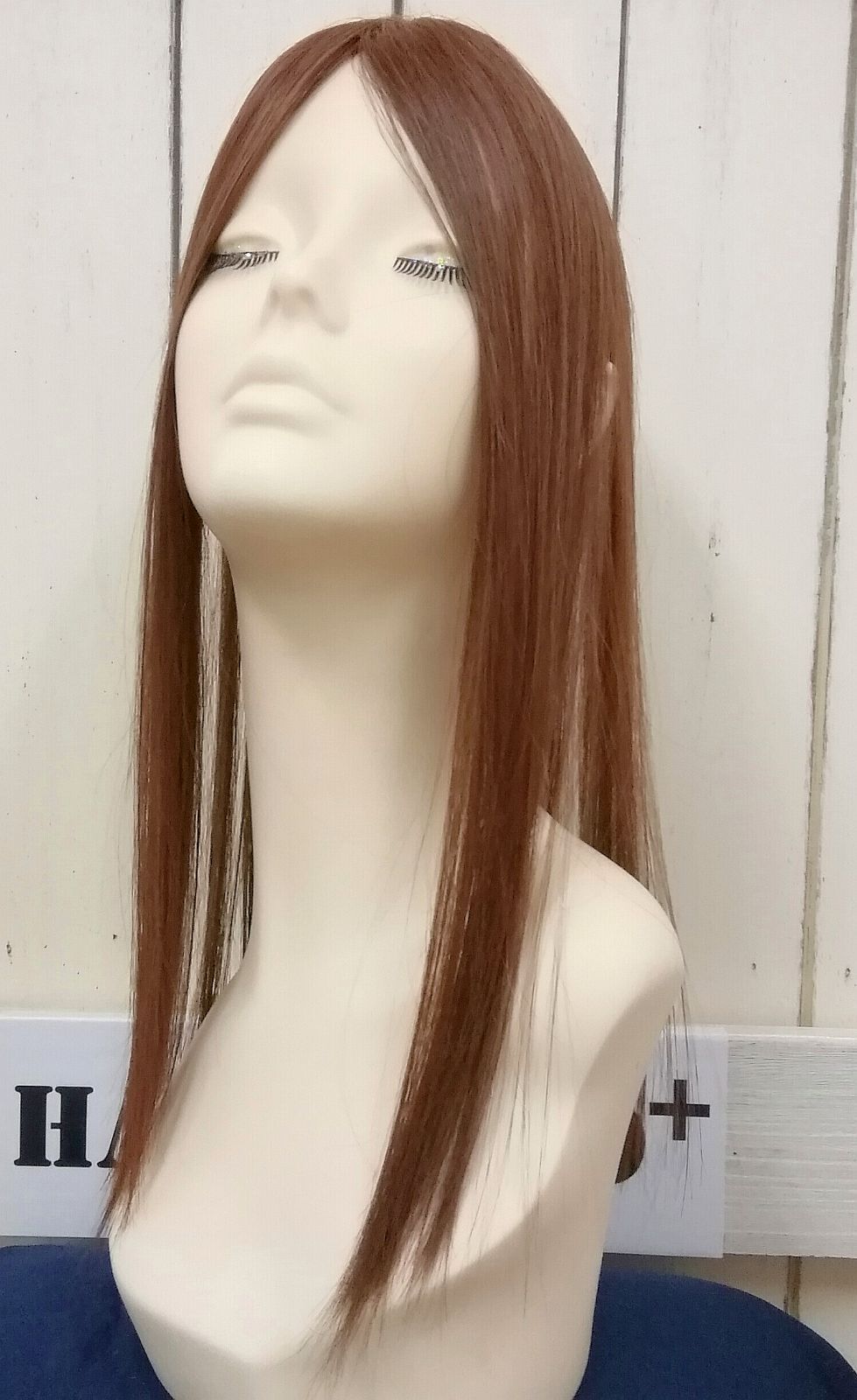 ヘアラボオリジナル◆ヘアピース「LUNA」　人毛ミックス◆明るいブラウン