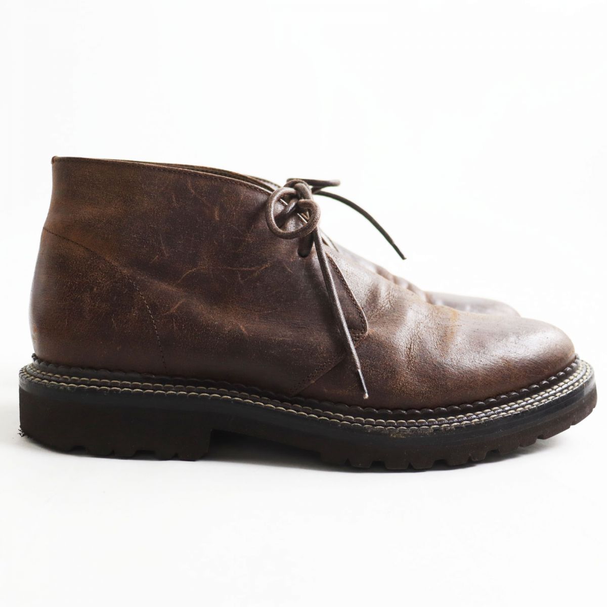 美品○Brunello Cucinelli ブルネロクチネリ レザー vibram/ビブラム