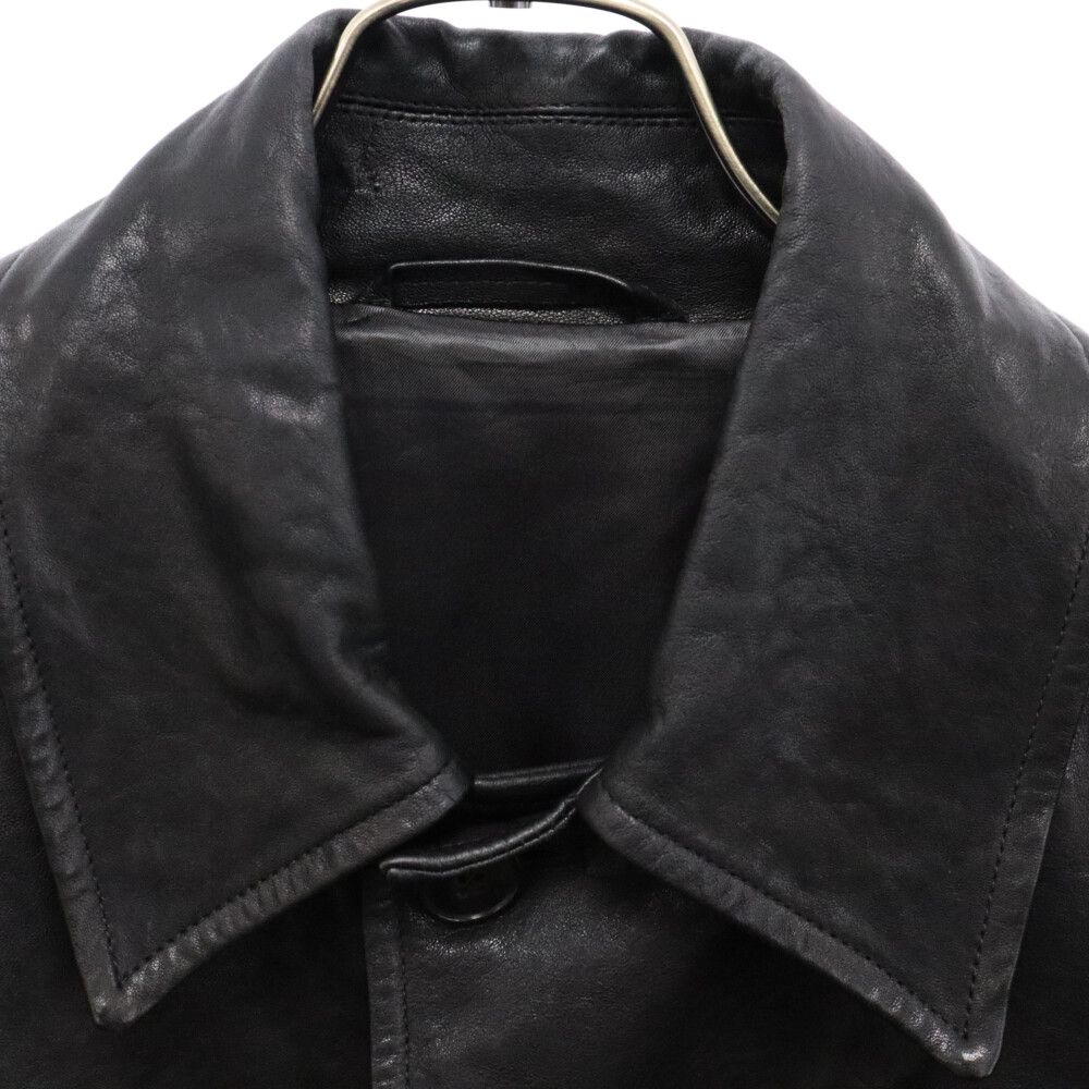 COMOLI (コモリ) 22AW LAMB LEATHER COAT ラムレザーカーコート