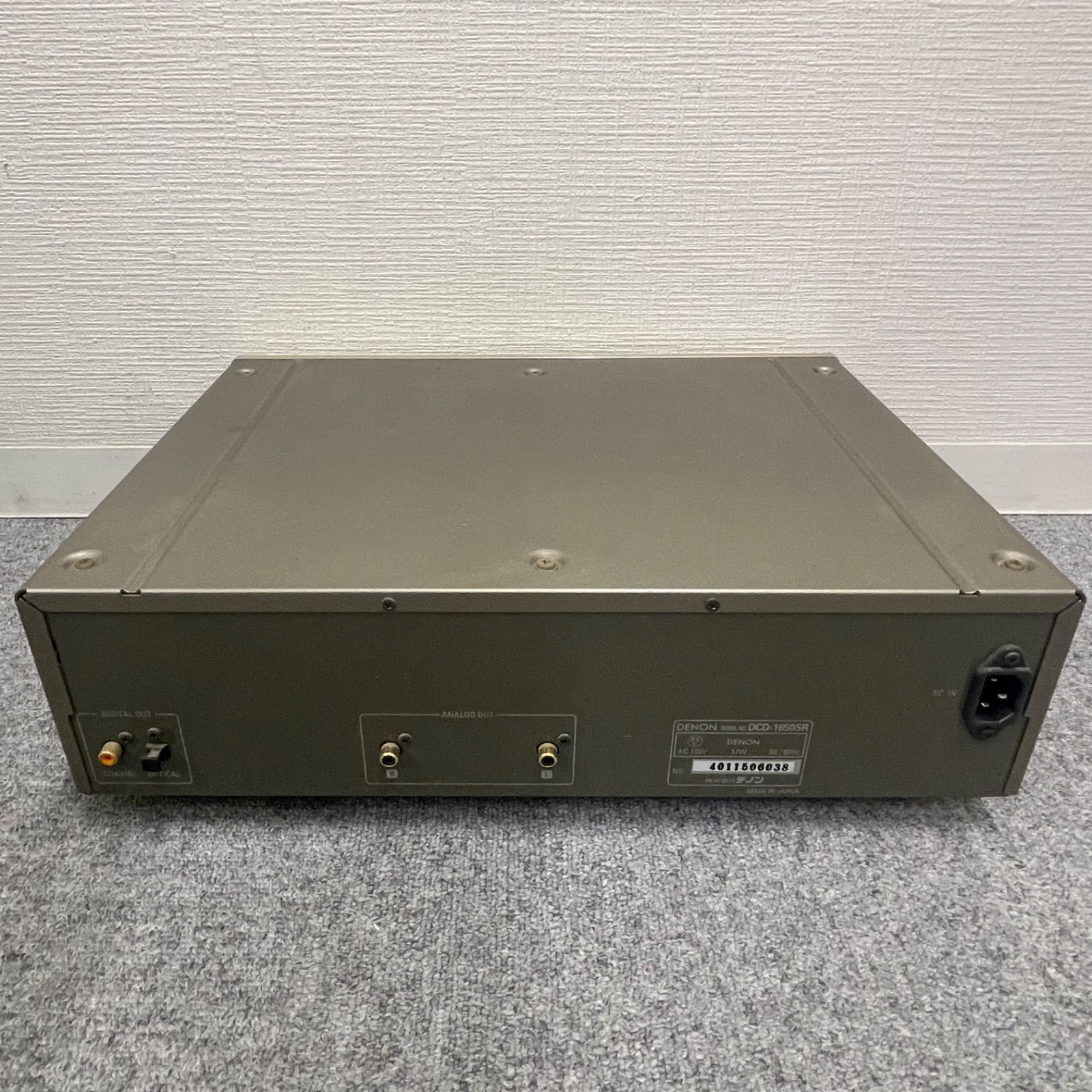 NPA】ジャンク DENON デノン CDプレーヤー 注文 DCD-1650SR レトロ