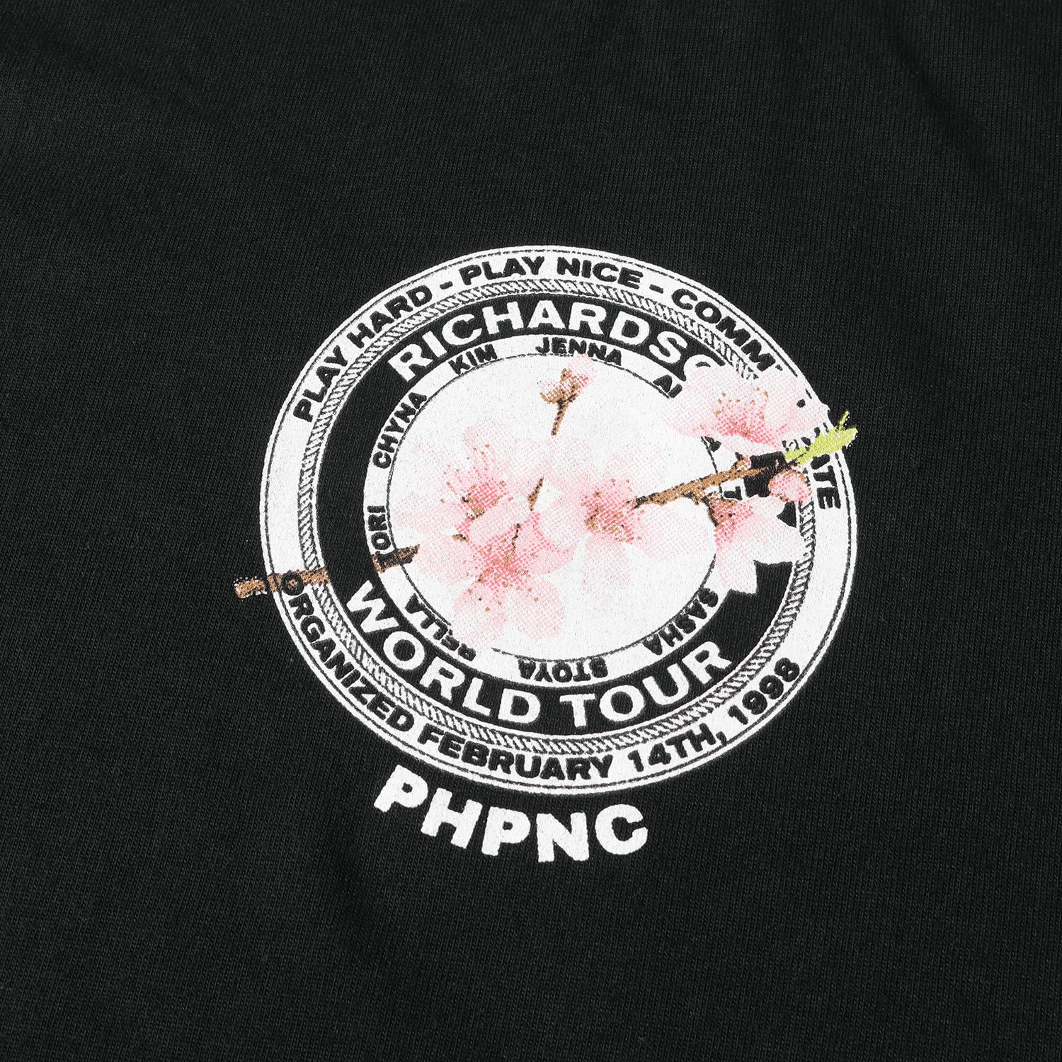 美品 Richardson リチャードソン Tシャツ サイズ:L チェリーブロッサムロゴ プリント クルーネック ロングスリーブ Tシャツ 長袖  ブラック 黒 トップス カットソー ロンT ブランド - メルカリ