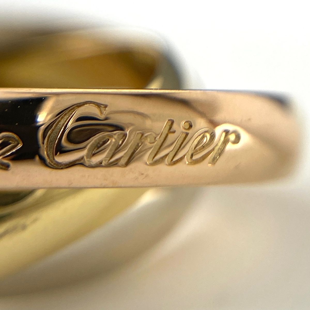 coco カルティエ トリニティ 7連 リング スリーゴールド 8号 coco