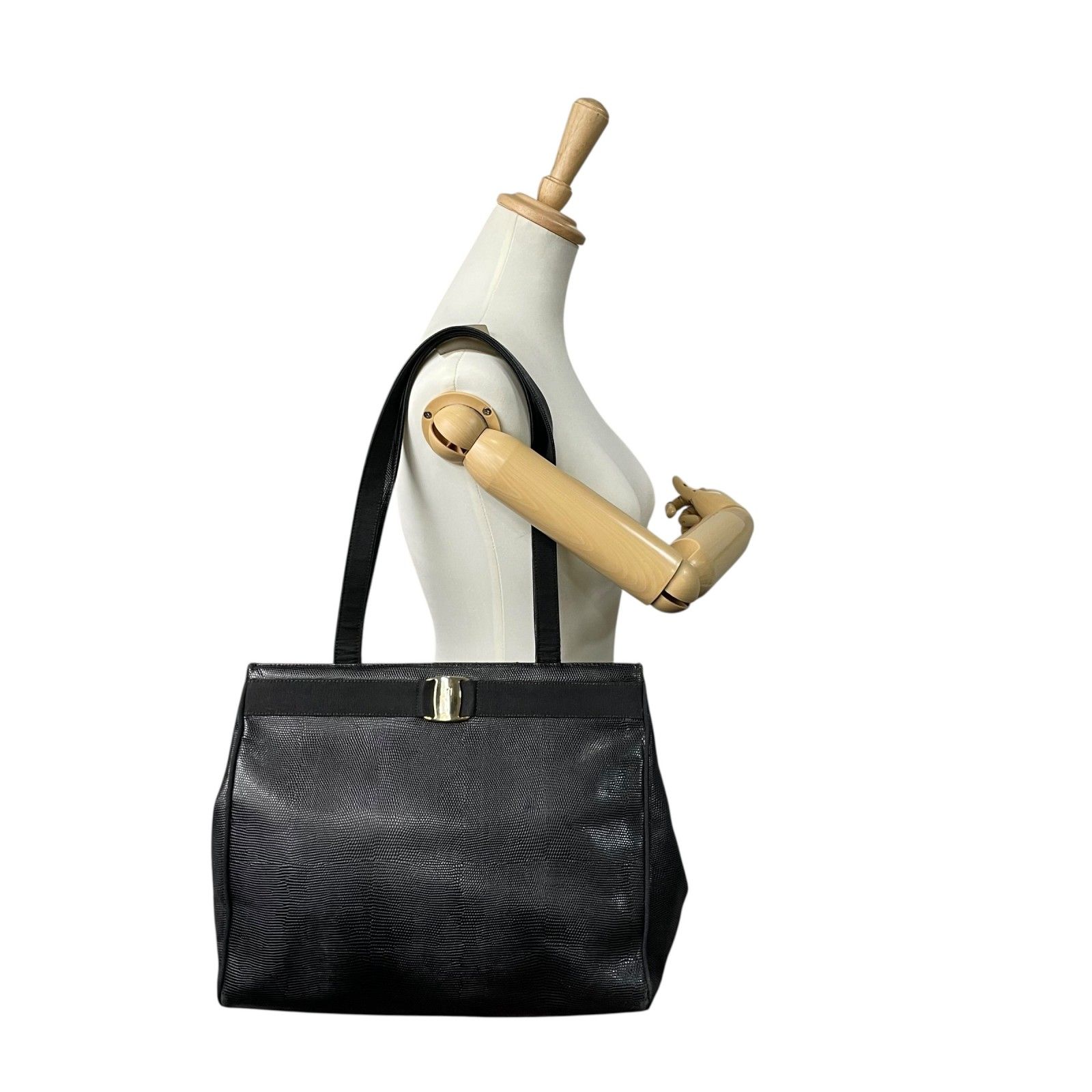 T-ポイント5倍】 Ferragamo レザー トートバック ワンショルダー