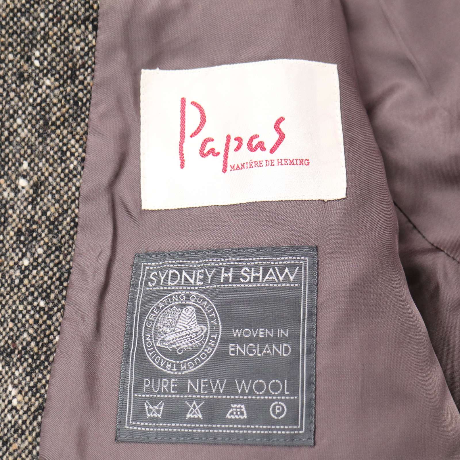 PAPASパパス SYDNEY H SHAW生地 日本製 カバーオールジャケット 【公式