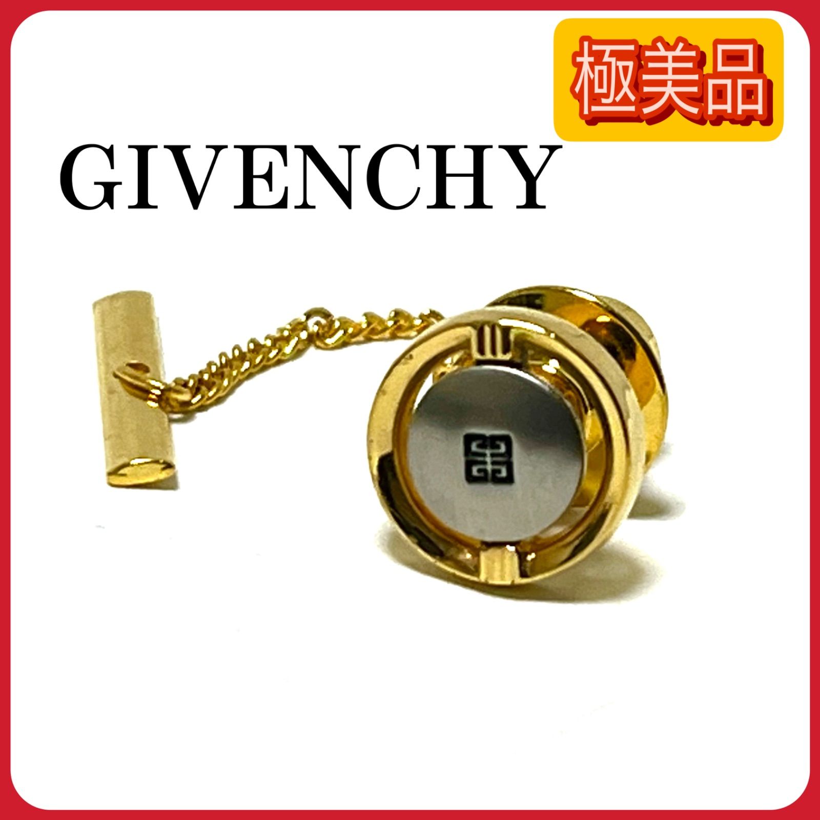 ブリヤンテス・レッド 極美品✨ ジバンシー GIVENCHY ラペルピン タイタック ネクタイピン 通販 