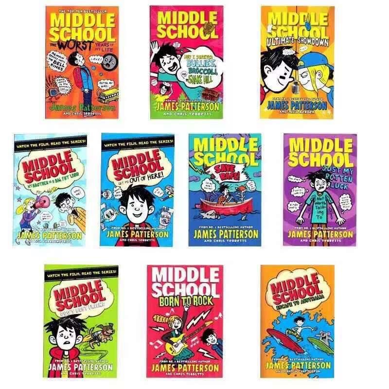 middle school シリーズ　10冊 洋書 Middle School by James Patterson 10冊 Middle School