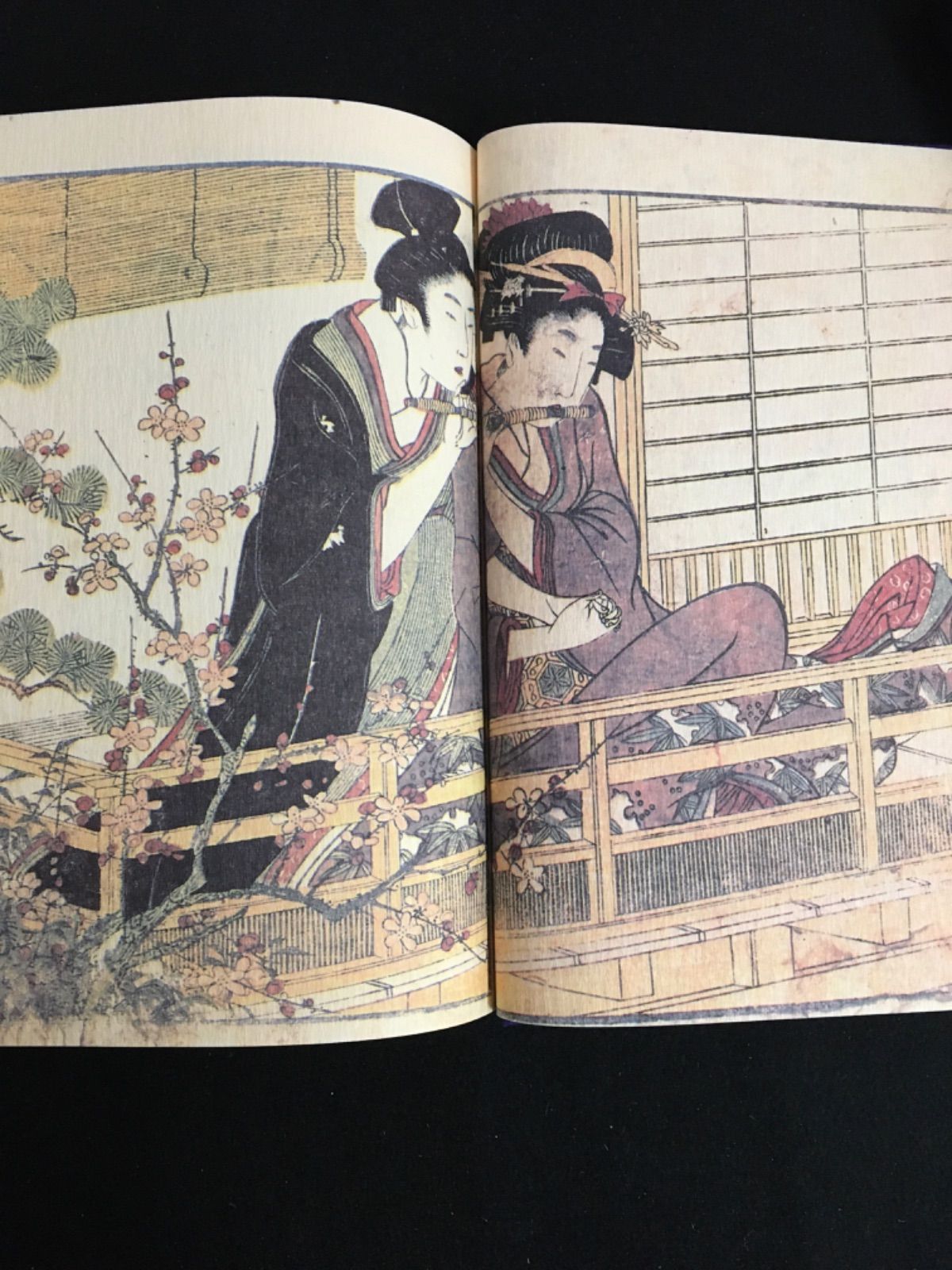 葛飾北斎・万福和合神 / 喜多川歌麿・絵本笑上戸 2冊セット