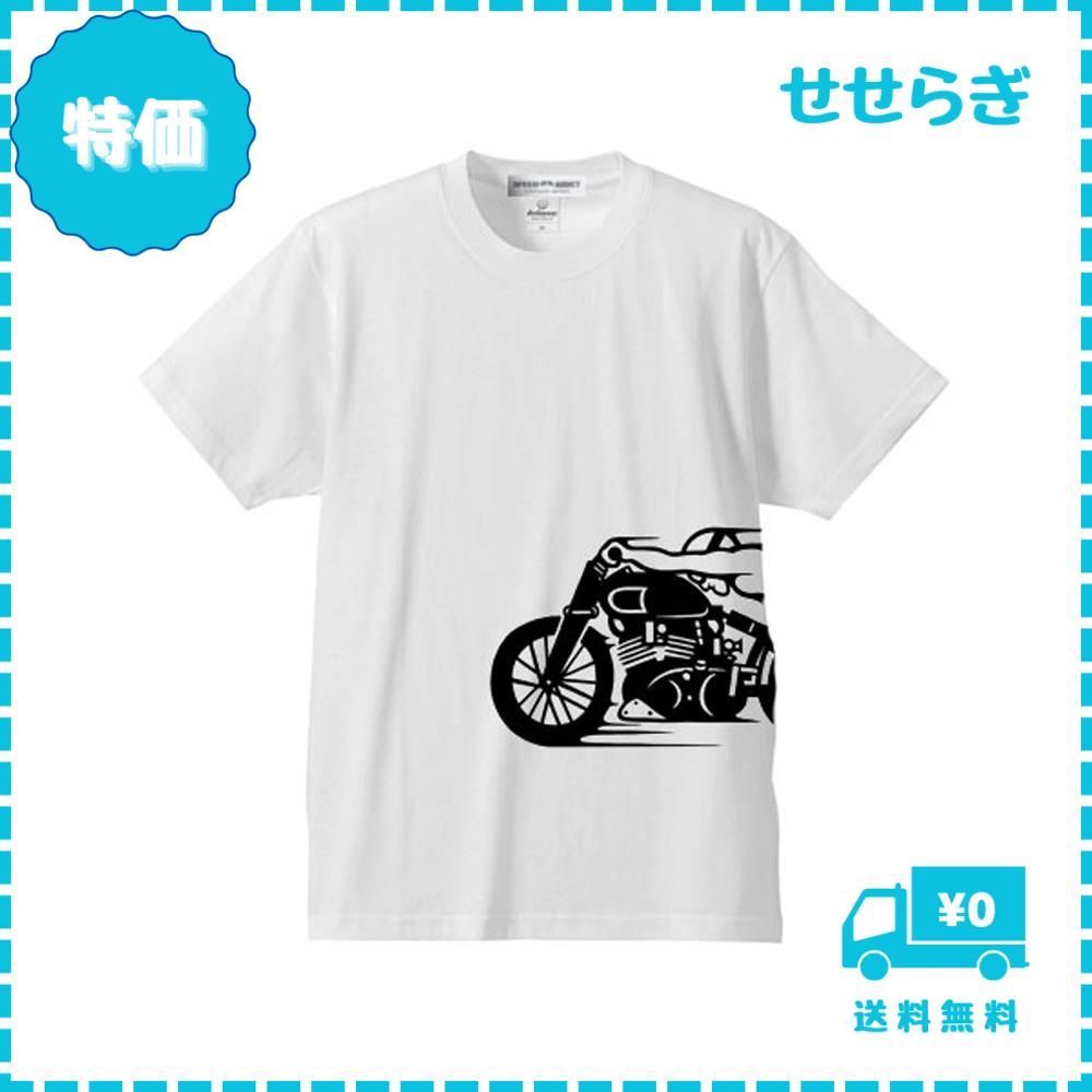 【迅速発送】スピードアディクト サイドプリント T-shirt（SPEED ADDICTサイドプリントTシャツ）S/S WHITE Mサイズ