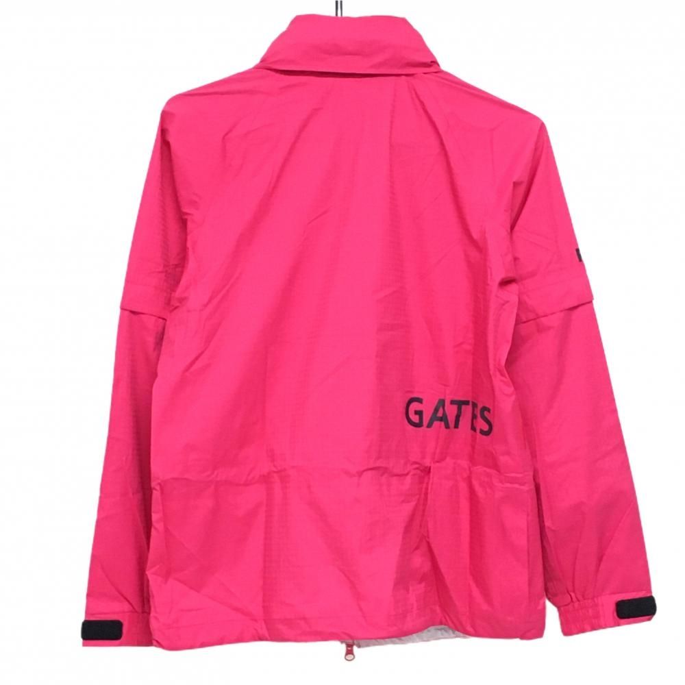 新品】パーリーゲイツ 2WAYレインジャケット ピンク×ネイビー 地模様