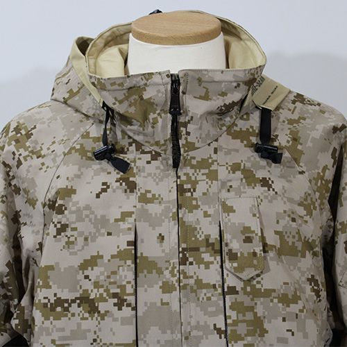 USMC マーパットデザート迷彩　M-S ライトウェイト ゴアテックス パーカー USMC デザートマーパット ゴアテックスパーカー - メルカリ
