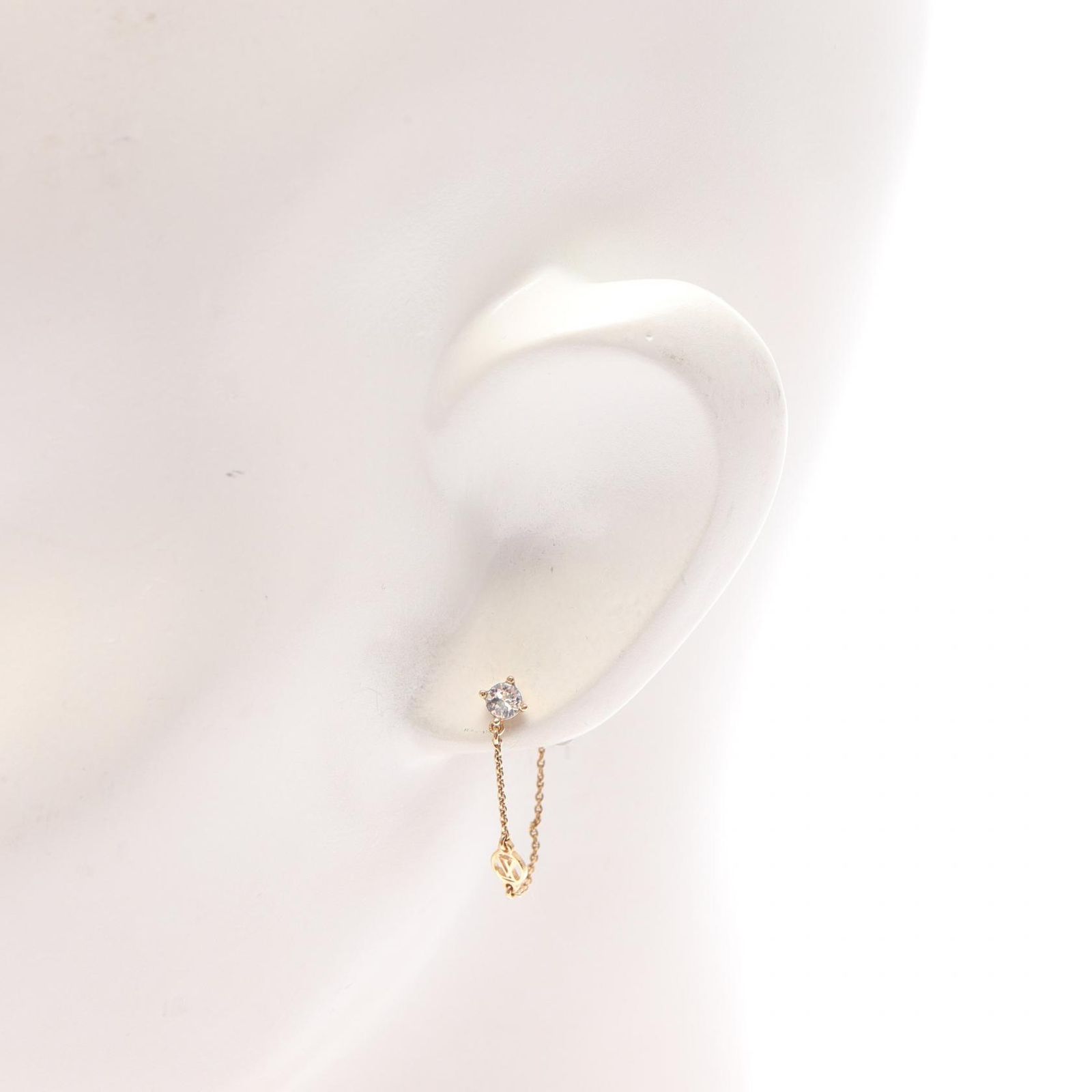 LOUIS VUITTON ブックル ドレイユ ロックイット ピアス GPメッキ LOUIS