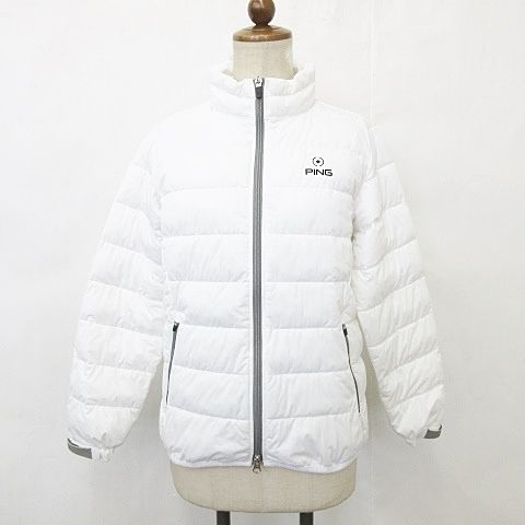 ピン PING ゴルフ スポーツウエア ジャケット ジャンバー 中綿 ジップアップ スタンドカラー 2025年モデル 白 ホワイト M