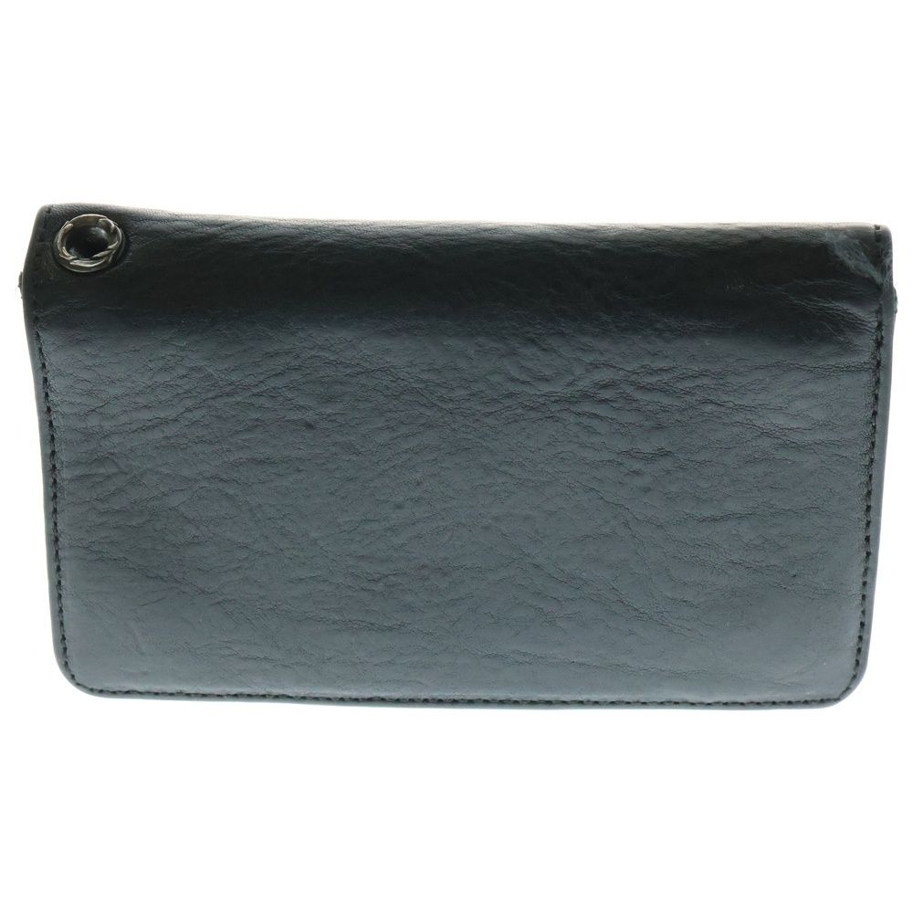 CHROME HEARTS クロムハーツ 1ZIP 1ジップ クロスボールボタン レザーウォレット 財布 ブラック BCA362