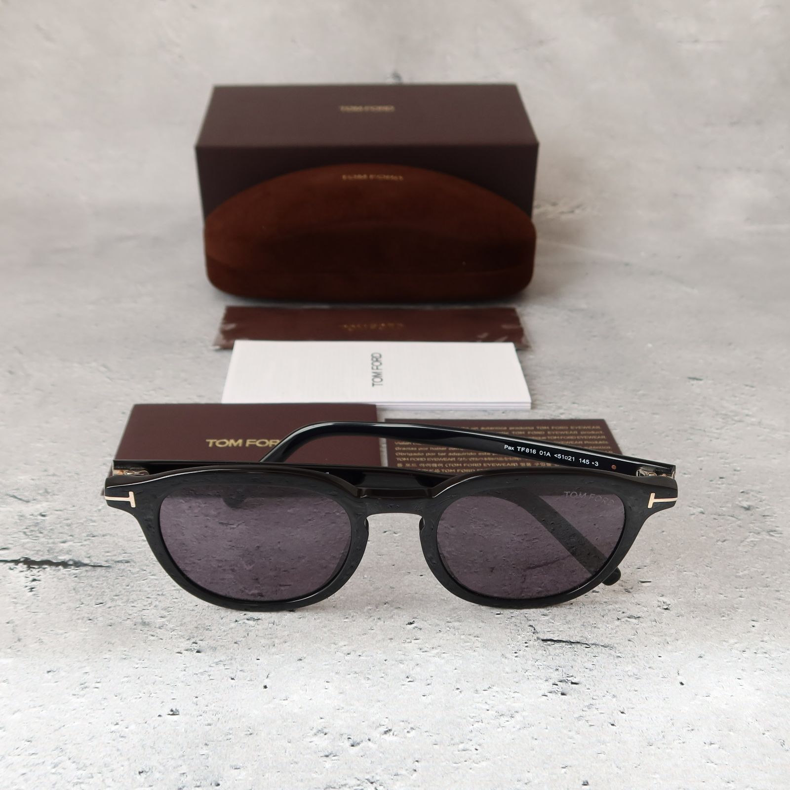 トムフォード TOM FORD イタリア製 TF5497 001 ボストンシェイプ 