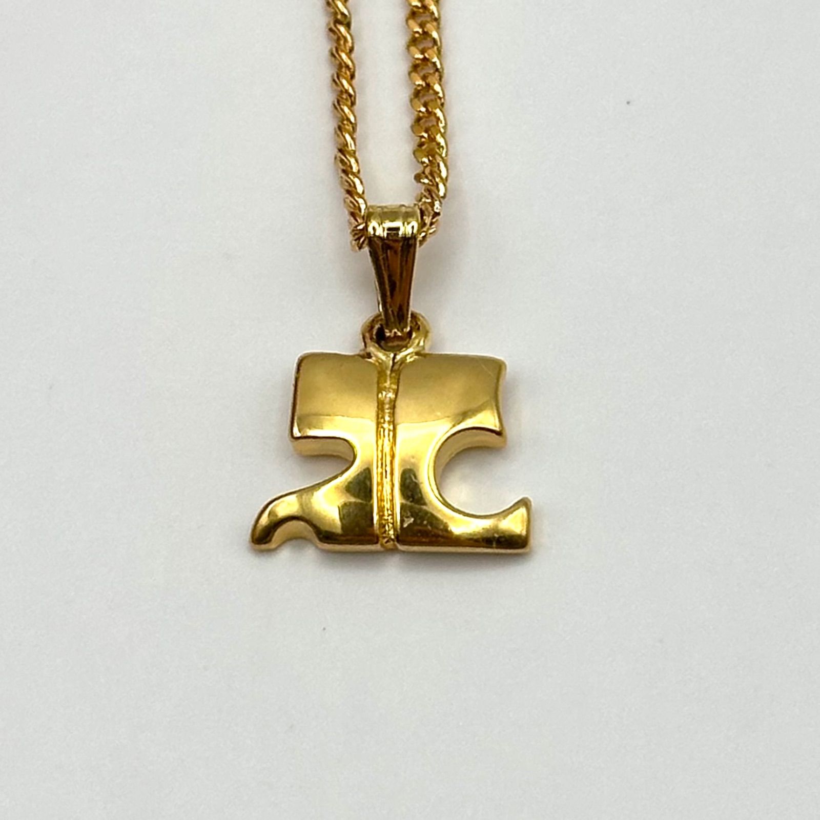 極美品】courreges クレージュ ネックレス ロゴ ゴールドカラー - メルカリ