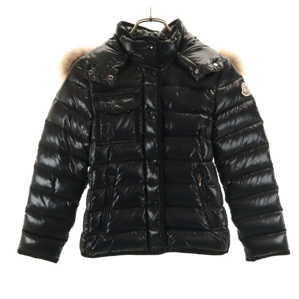 モンクレール ニューアルモワーズ ダウンジャケット 140 ブラック MONCLER ラクーンファー付き NEW ARMOISE キッズ