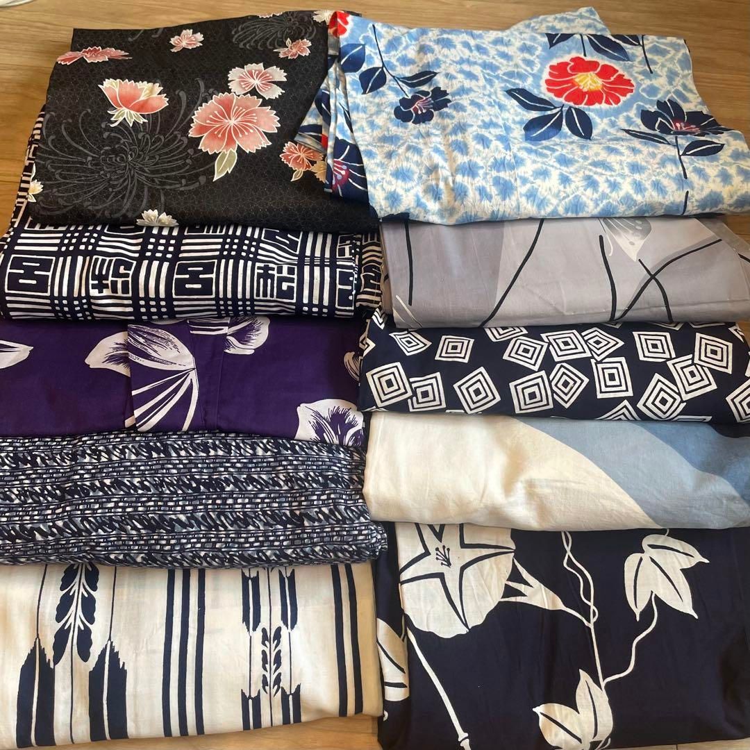 D格安 リメイク用　素材　 まとめ売り　着物　和服　10点　本染　浴衣　有松絞り A格安 リメイク用 素材 まとめ売り 着物 和服 10点 本染 浴衣