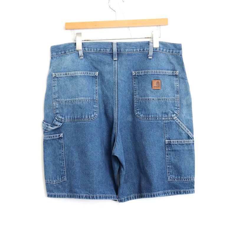 カーハート ジーンズ デニム 39×32 XL相当 古着 ワーク系【5279】 00s Carhartt デニム ペインター ショートパンツ メンズ XL