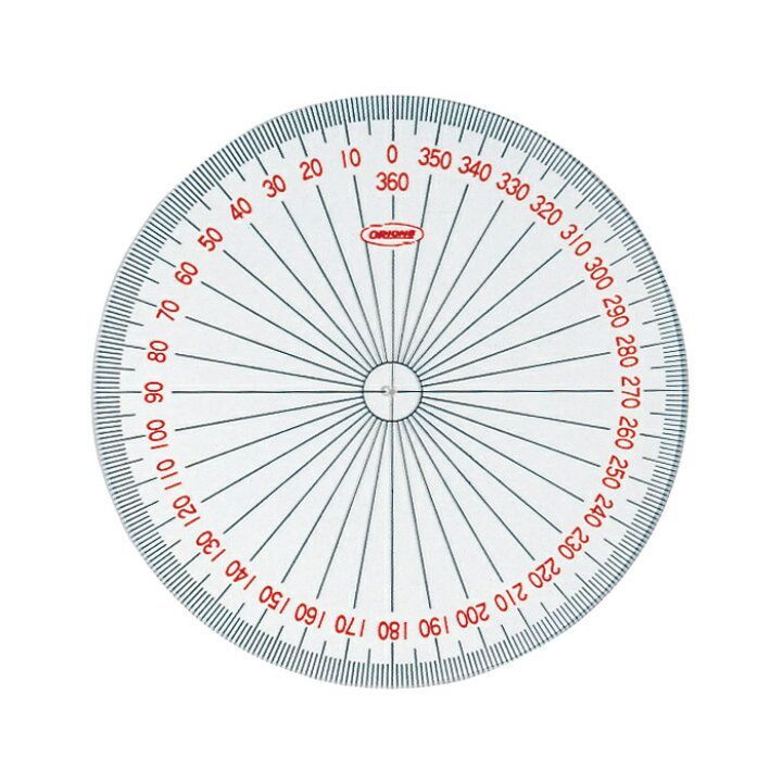 メルカリshops 分度器 360度 新学期 新学期用品 入学準備 共栄プラスチック Orions