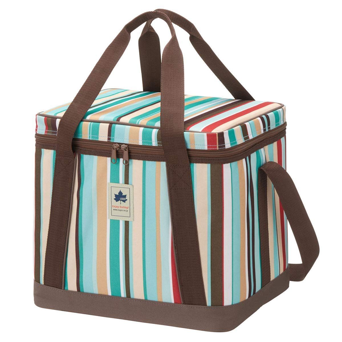 Size 25L ロゴス LOGOS LOGOS デザインクーラー25 ブルーストライプ 81670705 クーラーボックス 折り畳み