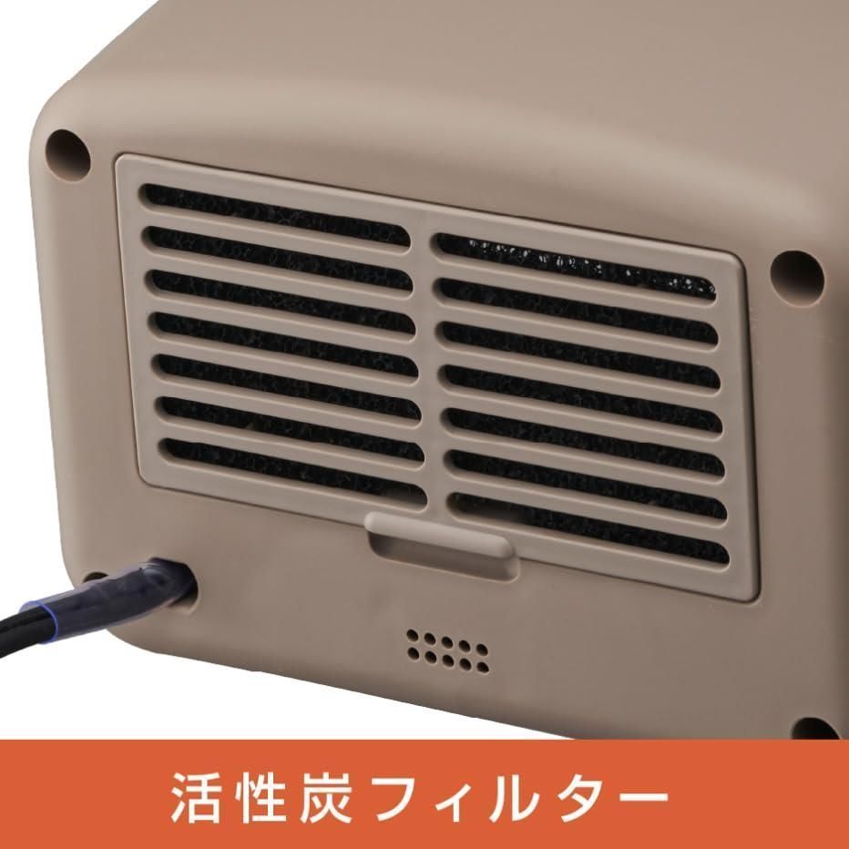 Rakukurasi セラミックヒーター 電気ファンヒーター 転倒防止 リモコン