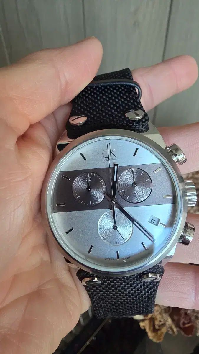 Calvin Klein カルバ ンクライン CK クロノグラフ 時計 ブラック