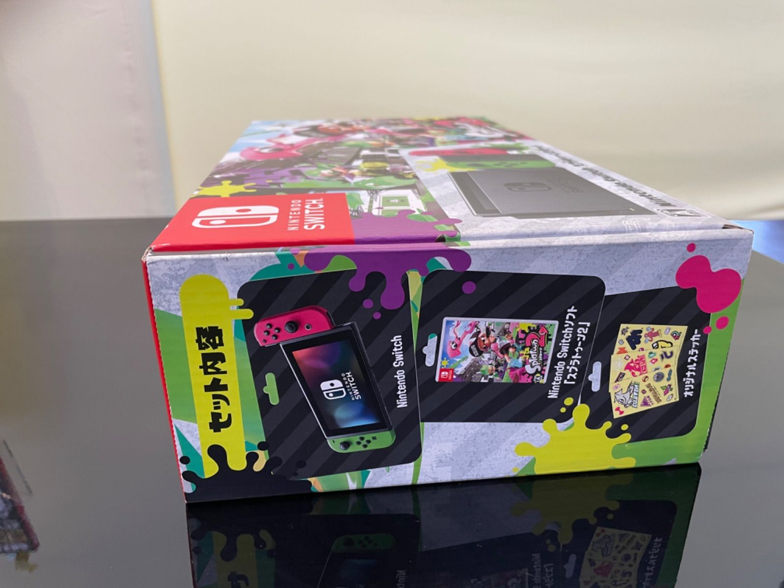 Nintendo Switch 本体 スプラトゥーン2カラー セット 任天堂、新色Joy-Con付きの「Nintendo Switch スプラトゥーン2セット