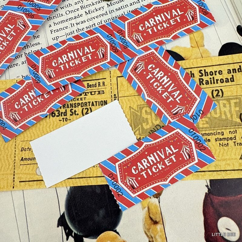 アメリカ ヴィンテージ ロールチケット ジャンクジャーナル 中古