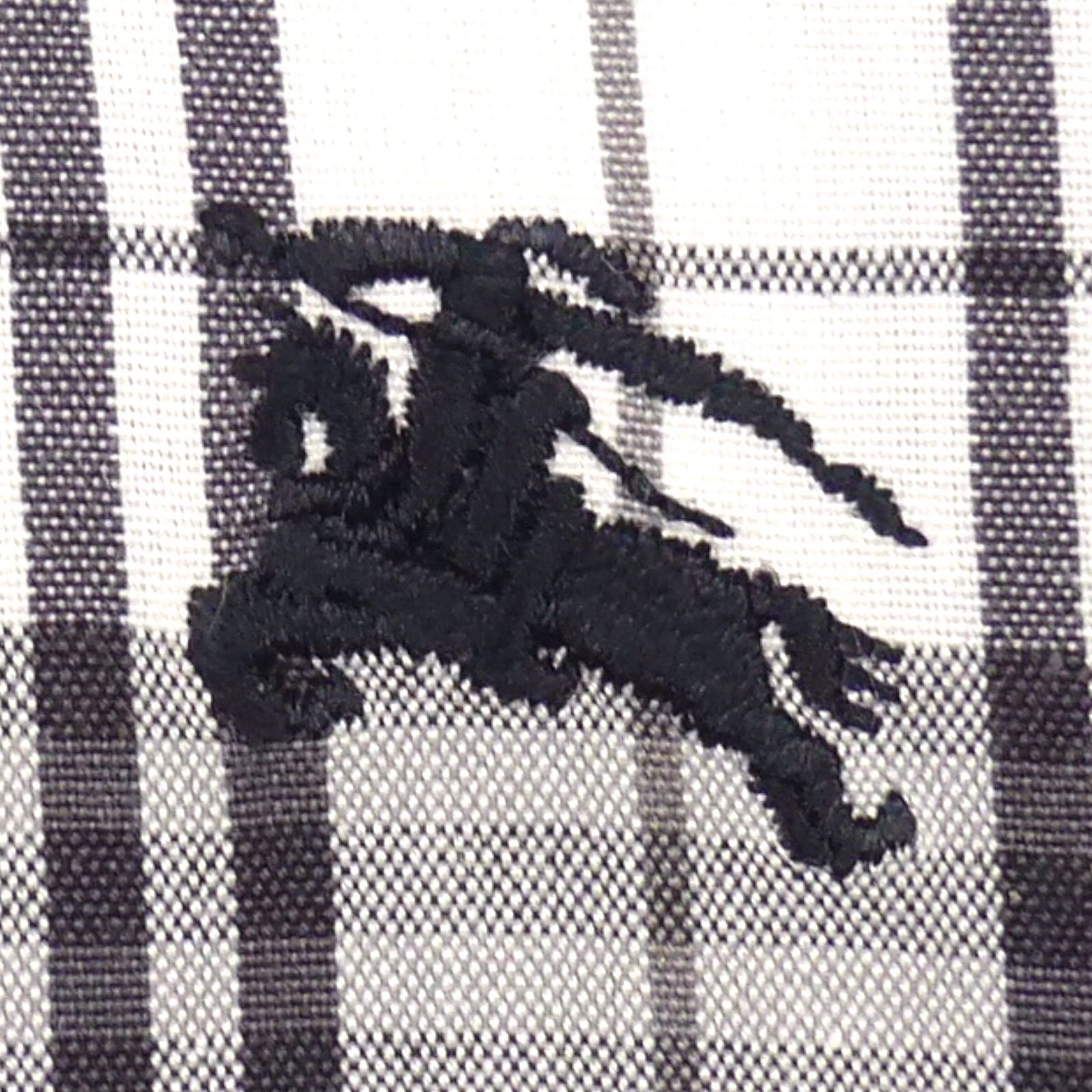 バーバリーブラックレーベル BURBERRY ロゴ刺繍 マフラー ストール