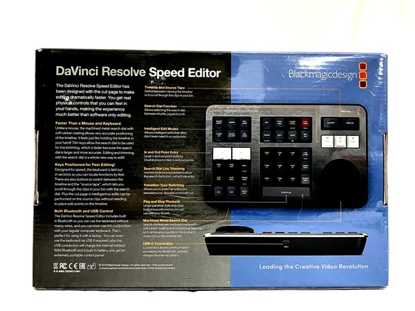 DaVinci Resolve Speed Editor 編集用 キーボード スピード エディター